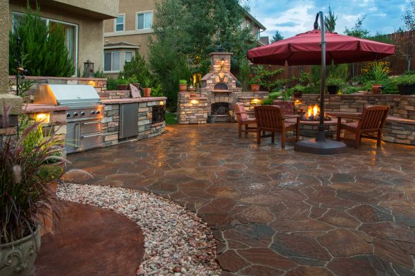 Flagstone Patio Building